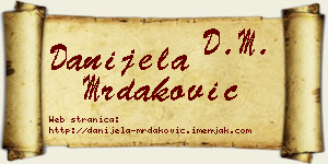 Danijela Mrdaković vizit kartica